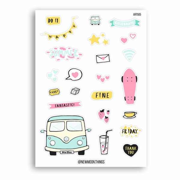 Наклейки на планер для печати