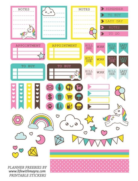 Наклейки для ежедневника