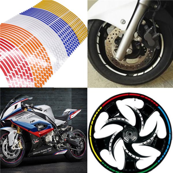 Наклейки на обод колеса мотоцикла Кавасаки