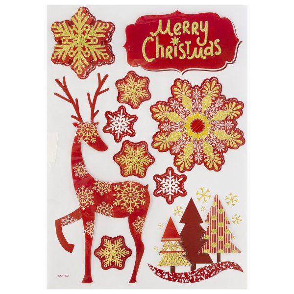 Наклейки на окнановогоднмие