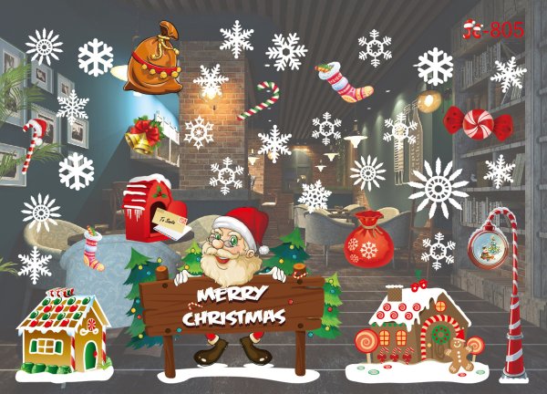 Новогодние наклейки