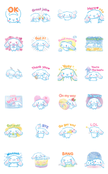 Санрио Синаморол наклейки