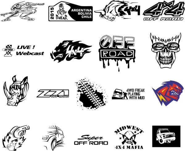 Наклейки на ниву 4х4