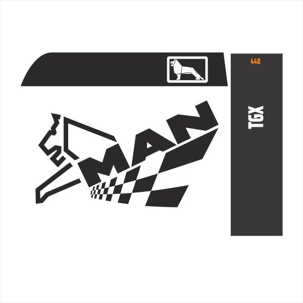 Наклейки на автомобиль ман