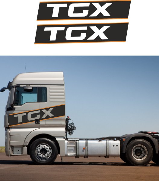 Наклейка man TGX супер