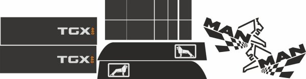 Наклейки на ман Командор на кабину