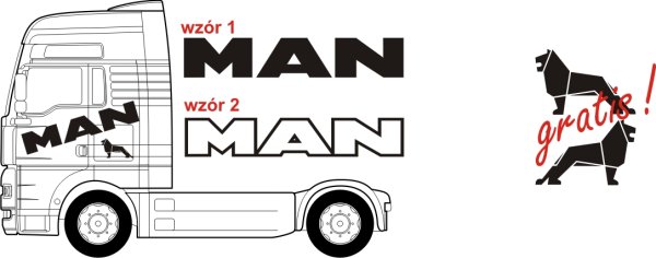 Наклейки на кабину ман ТГА