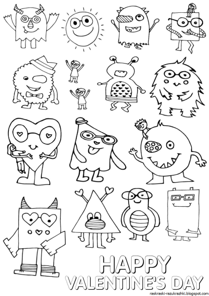 Раскраски Стикеры