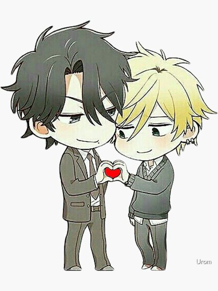 Аниме наклейки яой