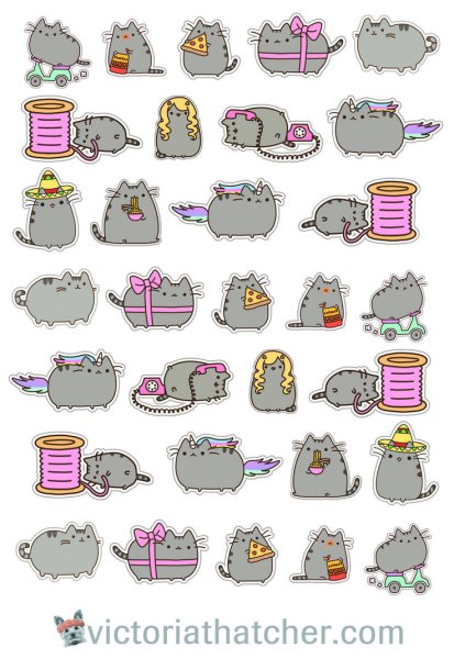 Наклейки Пушин Кэт