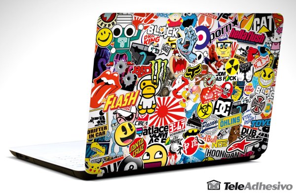 Виниловые наклейки на ноутбук
