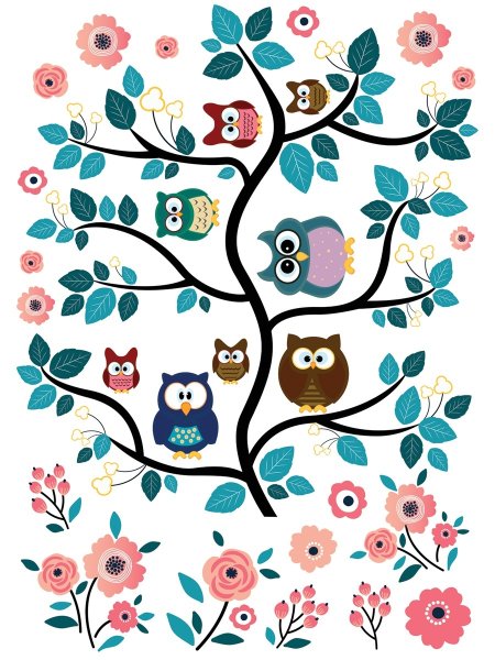 Al6001 Стикеры Декоретто дружные Совята