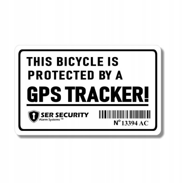 Наклейка на велосипед GPS