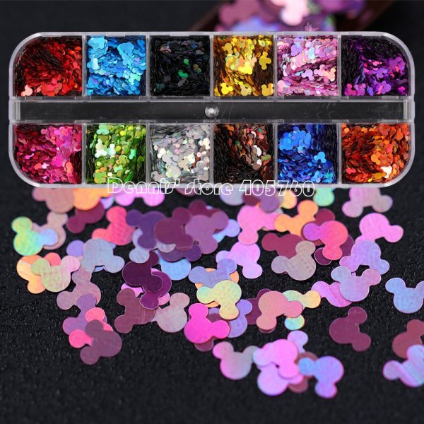 Наклейки с блестками