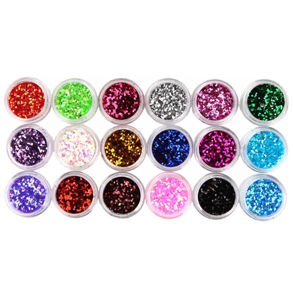 Блёстки для ногтей серые круглые