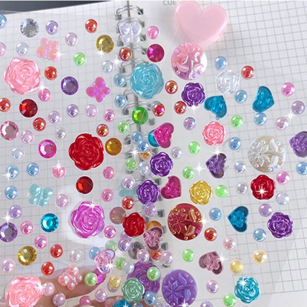 Наклейки с блестками