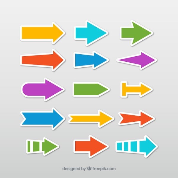 Цветные стрелочки