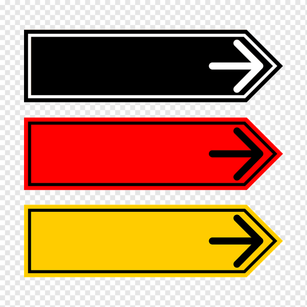 Стрелка с надписью