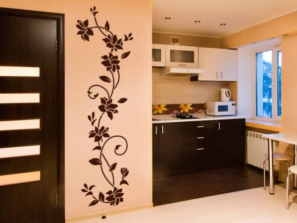 Интерьерные наклейки на стену в кухню