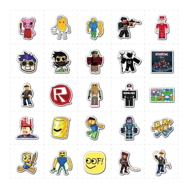 Наклейка РОБЛОКС буква