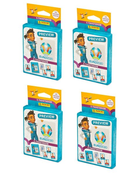 Блистер с наклейками Panini евро 2020