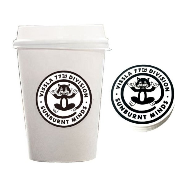 Наклейки на стаканчики для кофе