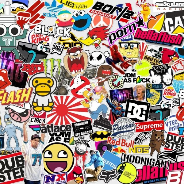 Наклейки стикербомбинг