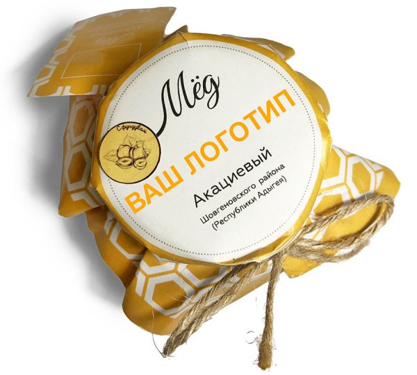 Этикетка на банке с медом