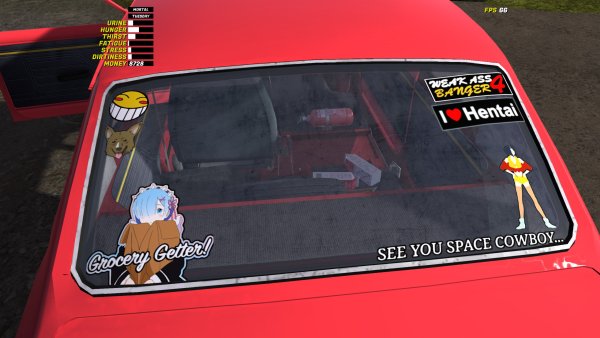 Наклейки на заднее стекло май саммер кар