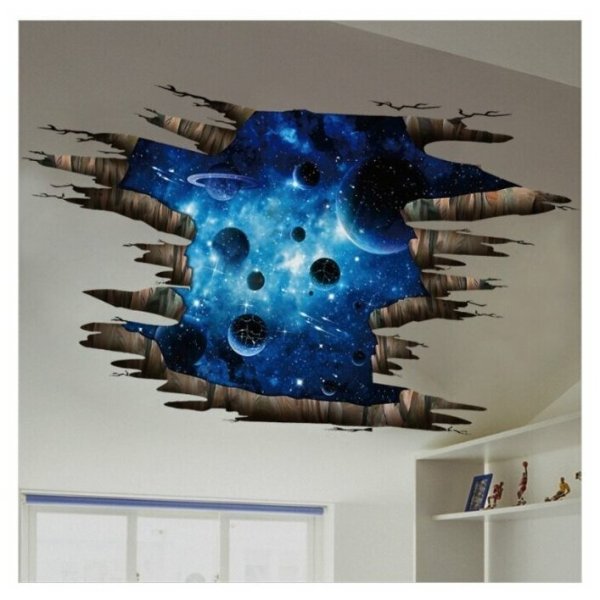 Интерьерные наклейки на потолок