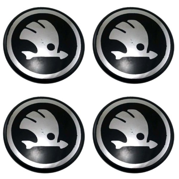 Наклейки на колпаки SJS/SKS С логотипом Skoda 76 мм