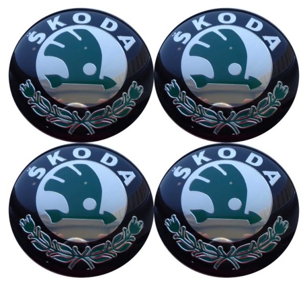 Наклейка Шкода на колпачок диска