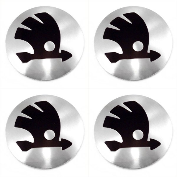 Наклейки на колпаки Шкода Октавия 55 мм