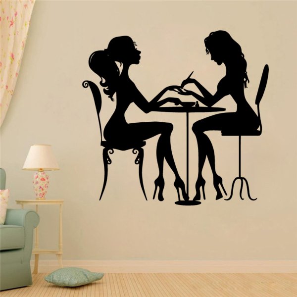 Наклейка на стену маникюр