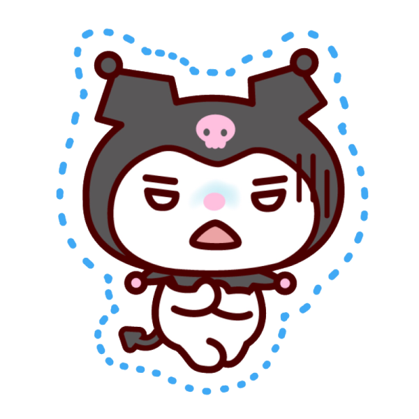 Стикеры Хеллоу Китти Kuromi