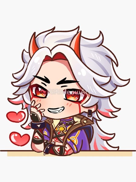 Эмбер Стикеры Геншин