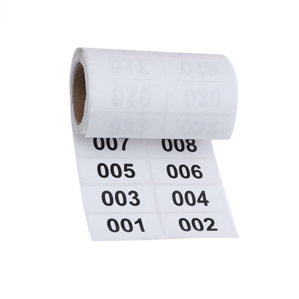 Наклейки для инвентарных номеров