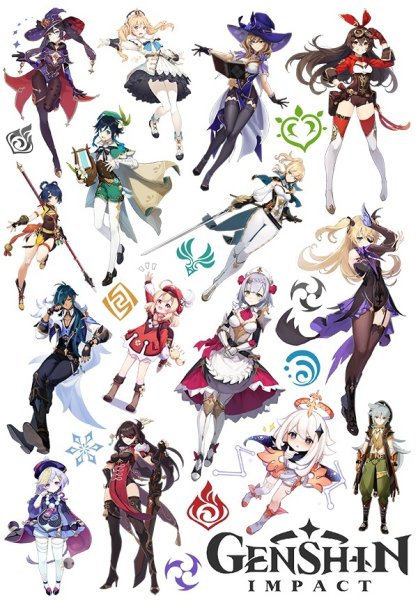 Кли Геншин Импакт Стикеры