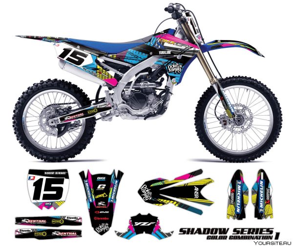 Графика на мотоцикл кроссовый Ямаха