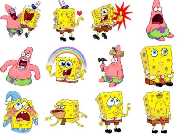Стикеры Спанч Боб