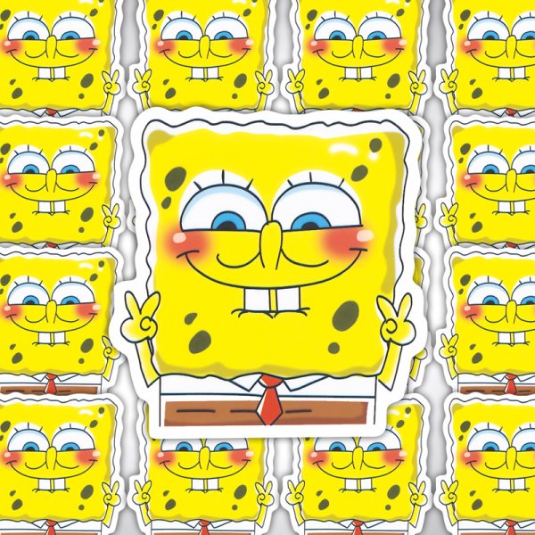 Наклейки губка Боб