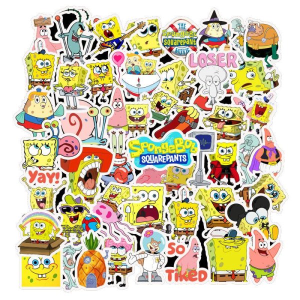 Наклейки губка Боб