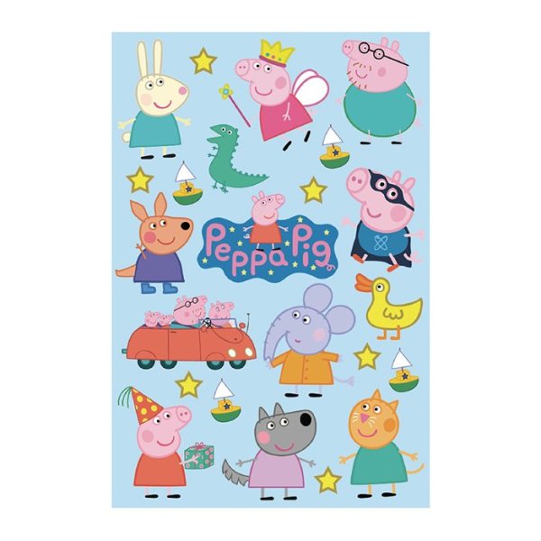 Свинка Пеппа много на одном листе