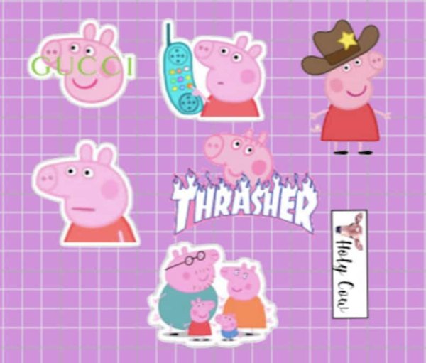 Стикеры Свинка Пеппа