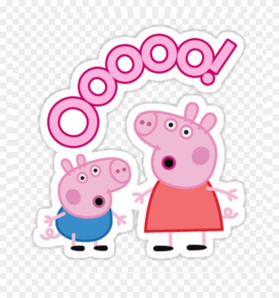 Набор наклеек Пеппи Пиг