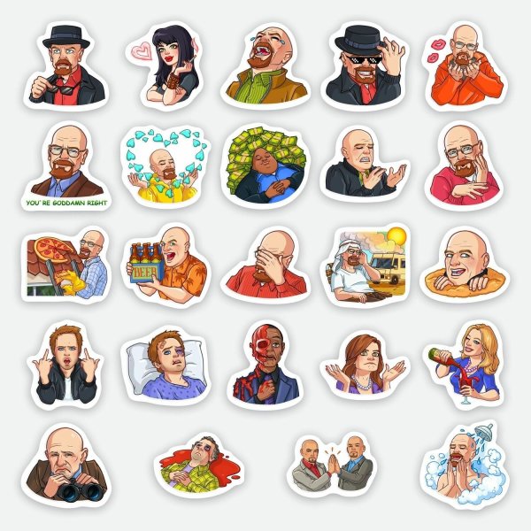 Аниме наклейки для распечатки