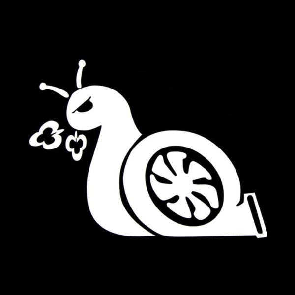 Наклейка турбина на авто