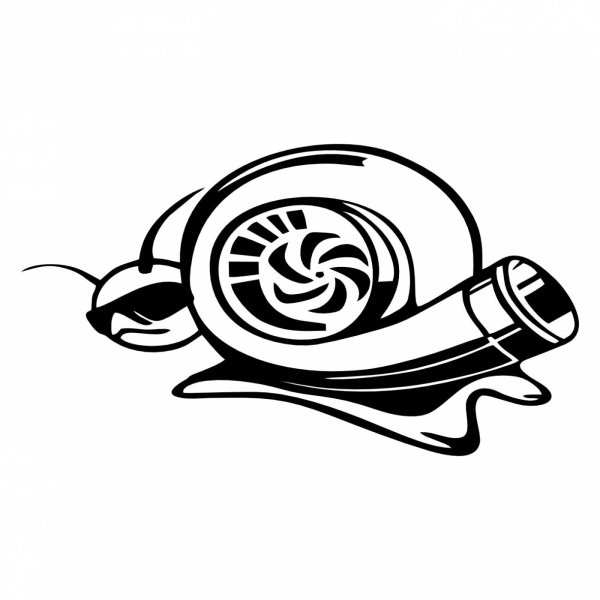 Наклейка на машину турбо