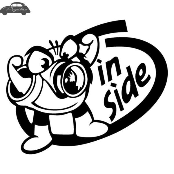 Наклейка турбина на авто