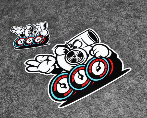 Наклейка на машину улитка